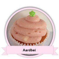 Aardbei Cupcakes bestellen - Happy Cupcakes