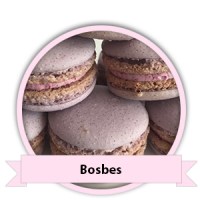 Bosbes Macarons bestellen - Happy Cupcakes