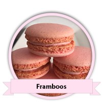 Framboos Macarons bestellen - Happy Cupcakes